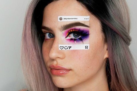 Instagram vs real life makeup