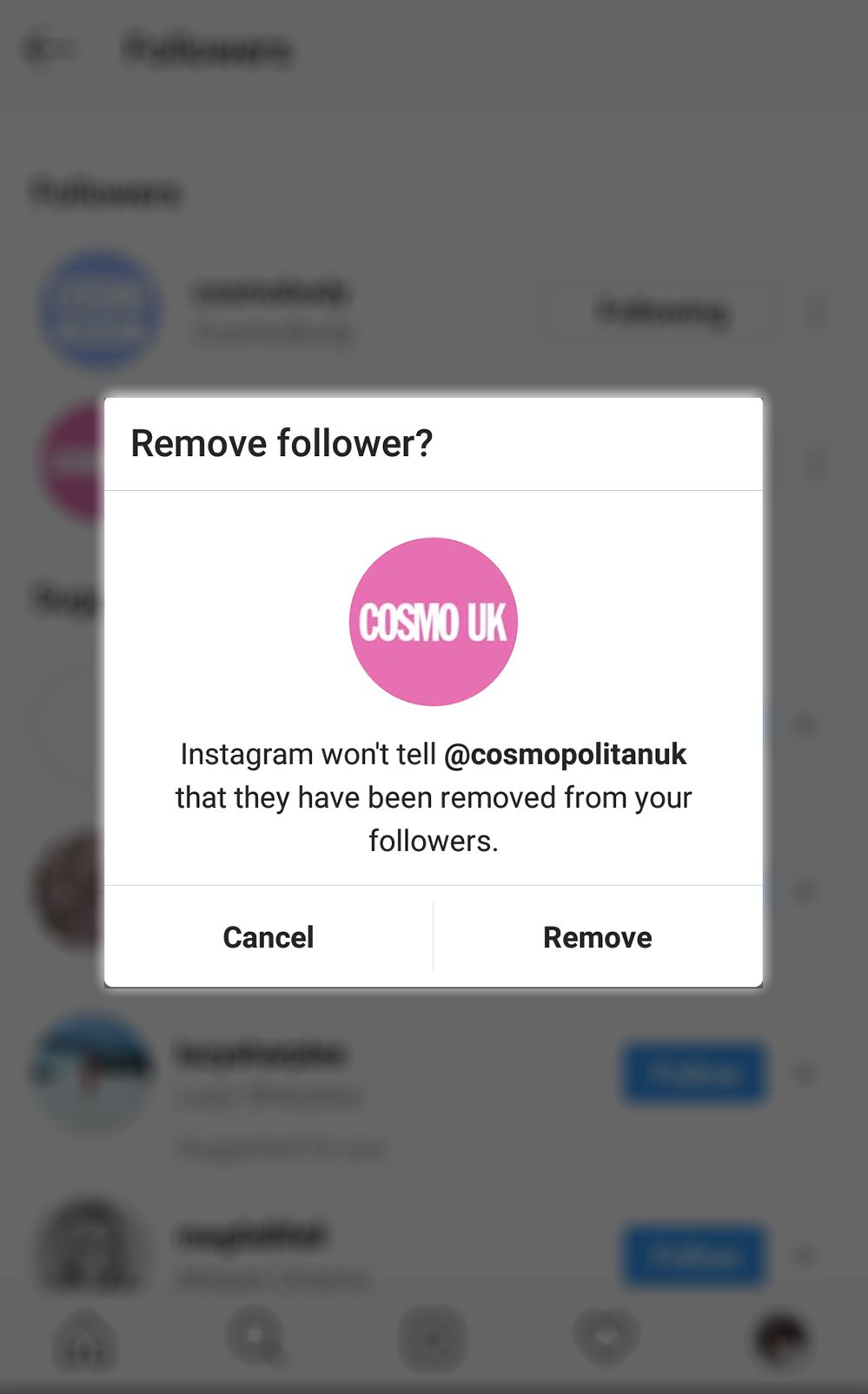 instagram delete account too many followers
