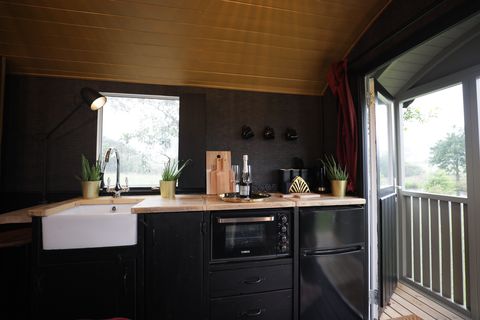 Dean of the Masters of Interior Design Shepherd's Hut makeover
