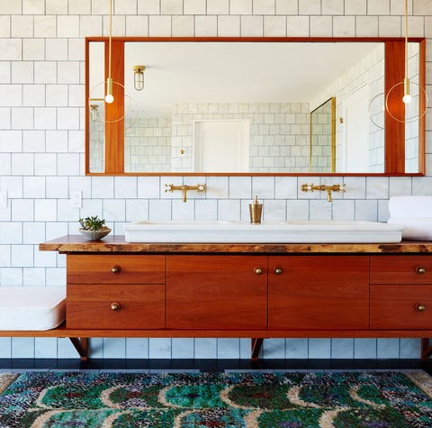 Moroccan Tiles Very Low Bath And Shower Over Small Bathroom