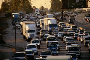 Los Angeles Gridlock on Interstate Highway 5