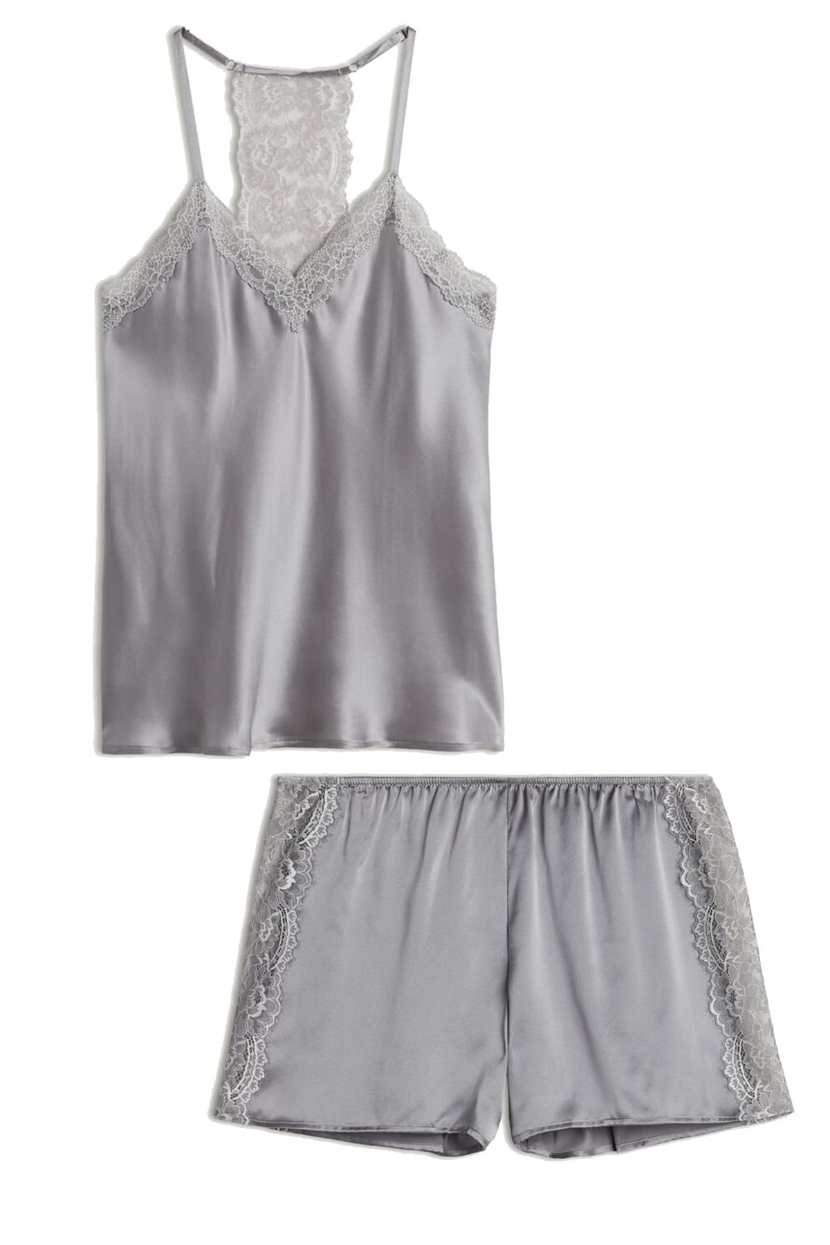 silk shorts and top nightwear
