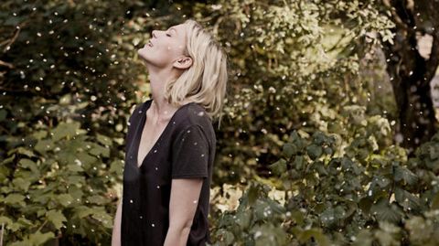 People in nature, Hair, Photograph, Nature, Blond, Beauty, Spring, Hairstyle, Tree, Photography, 