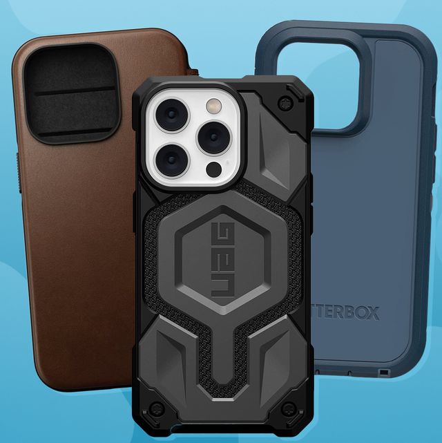leather, black and blue protective iphone 14 pro cases