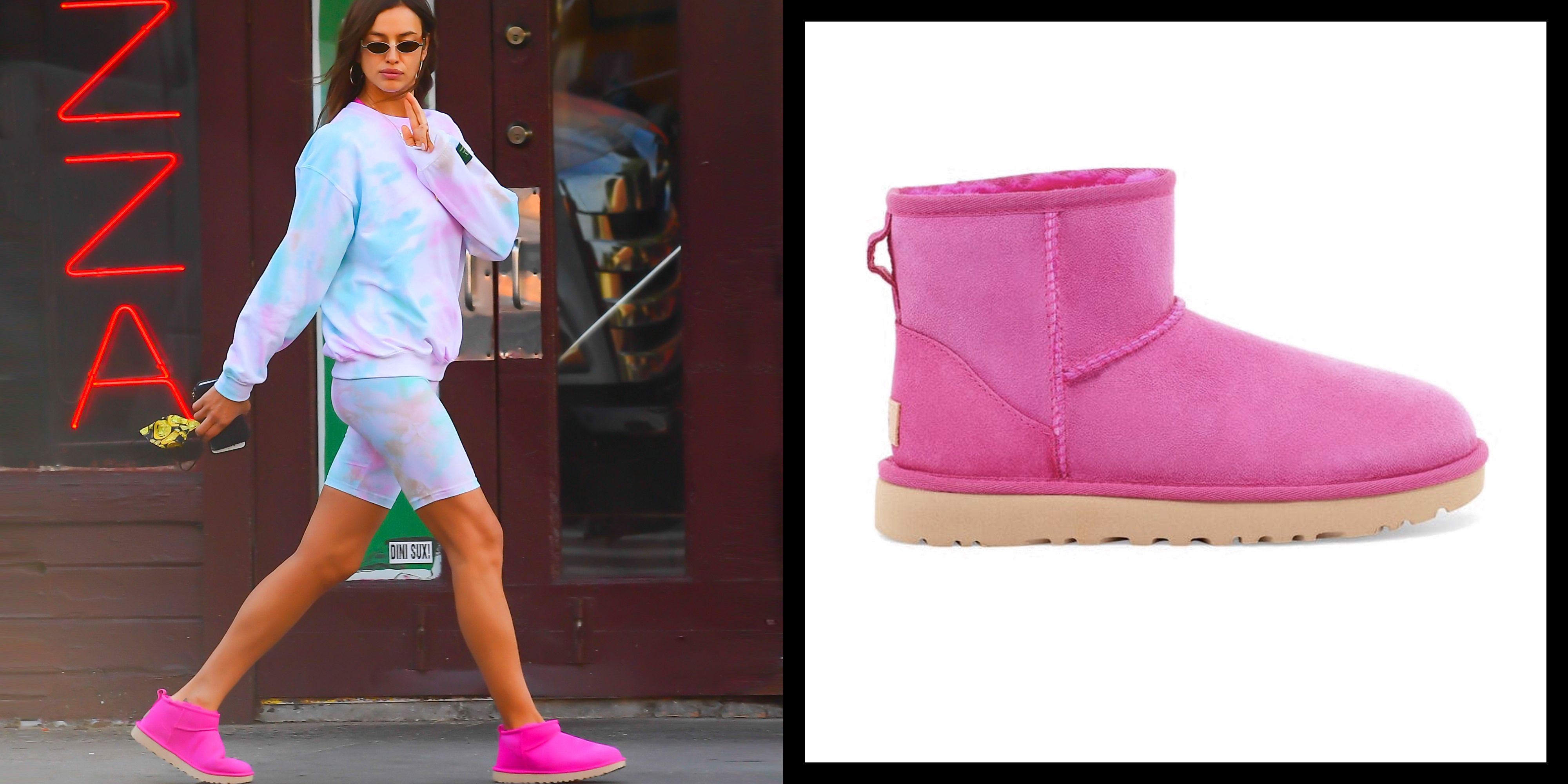 pink uggs outfit