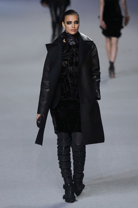 Irina Shayk fist Runway - Paris Fashion Week Womenswear Fall/Winter 2012