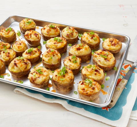 slice baked potatoes on sheet pan