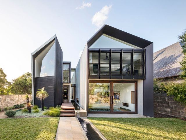 Diseño de casas australianas originales - Casa moderna con estructura  metálica