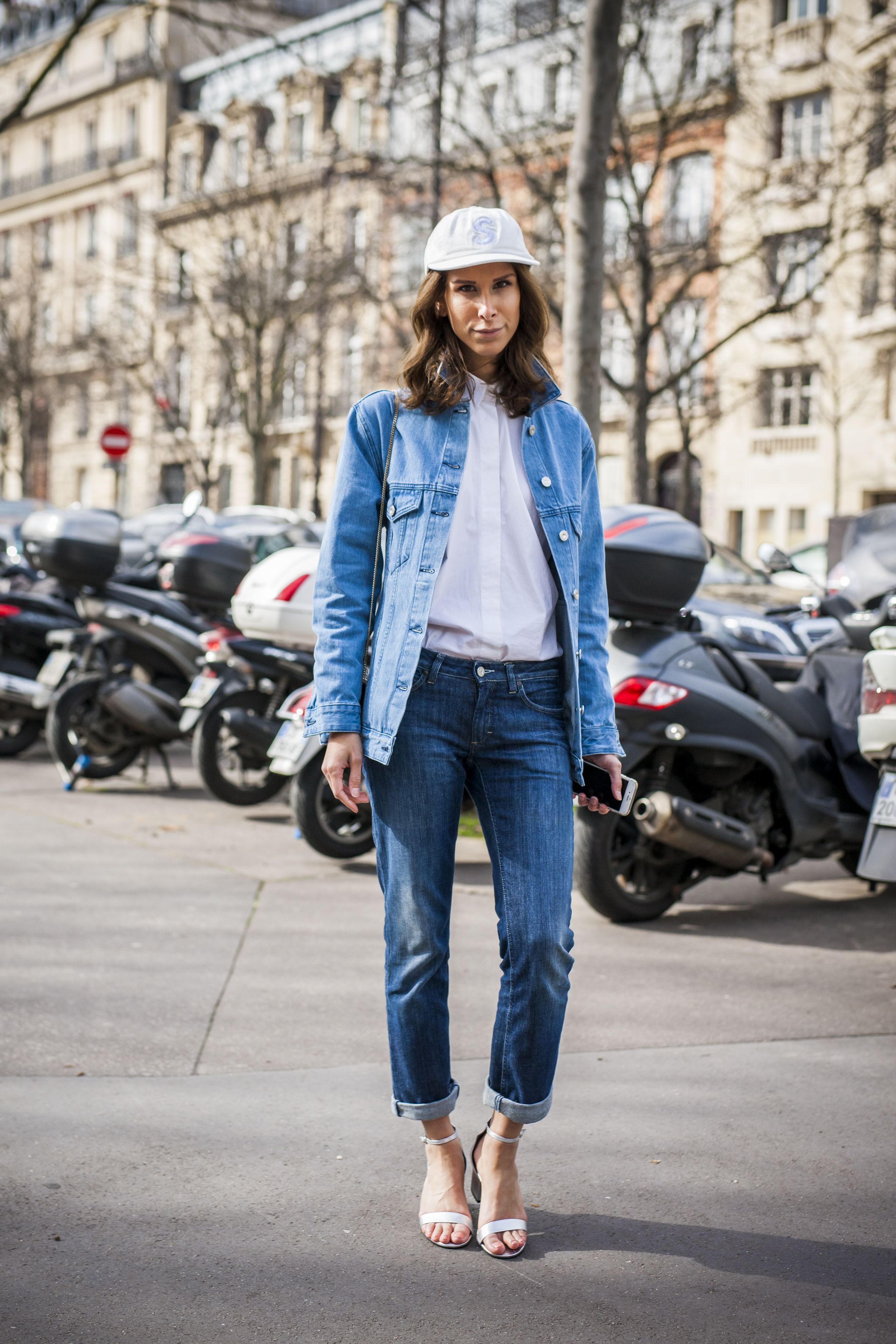 cute denim on denim outfits