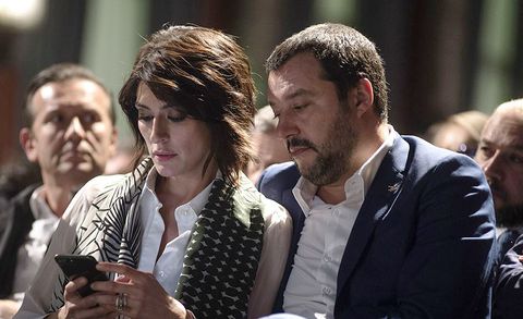 Elisa Isoardi con Matteo Salvini