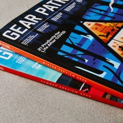two copies of gear patrol magazine stacked on top of each other
