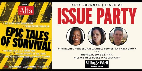 join alta journal and village well books coffee in celebration of the survival issue