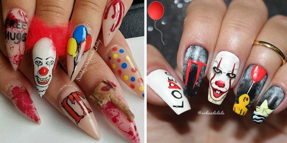 "It" Nails Are Taking Over Instagram and They're Freaking Terrifying