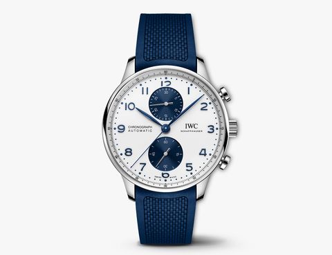 watch iwc portugieser blue and white