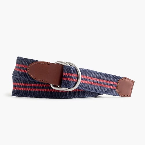 J. Crew Double Stripe Cotton Belt