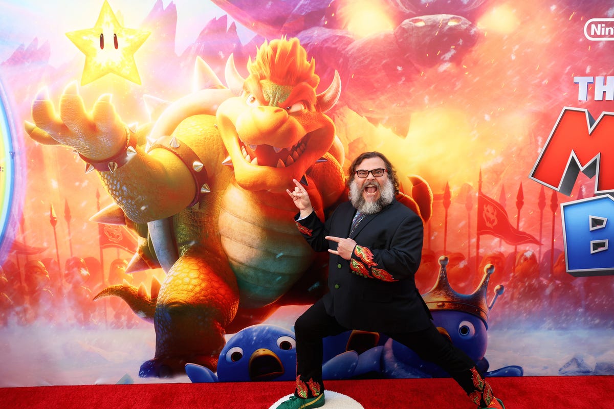 The hilarious video clip of Jack Black and his ballad to Princess Peaches in ‘Super Mario Bros: The Movie’