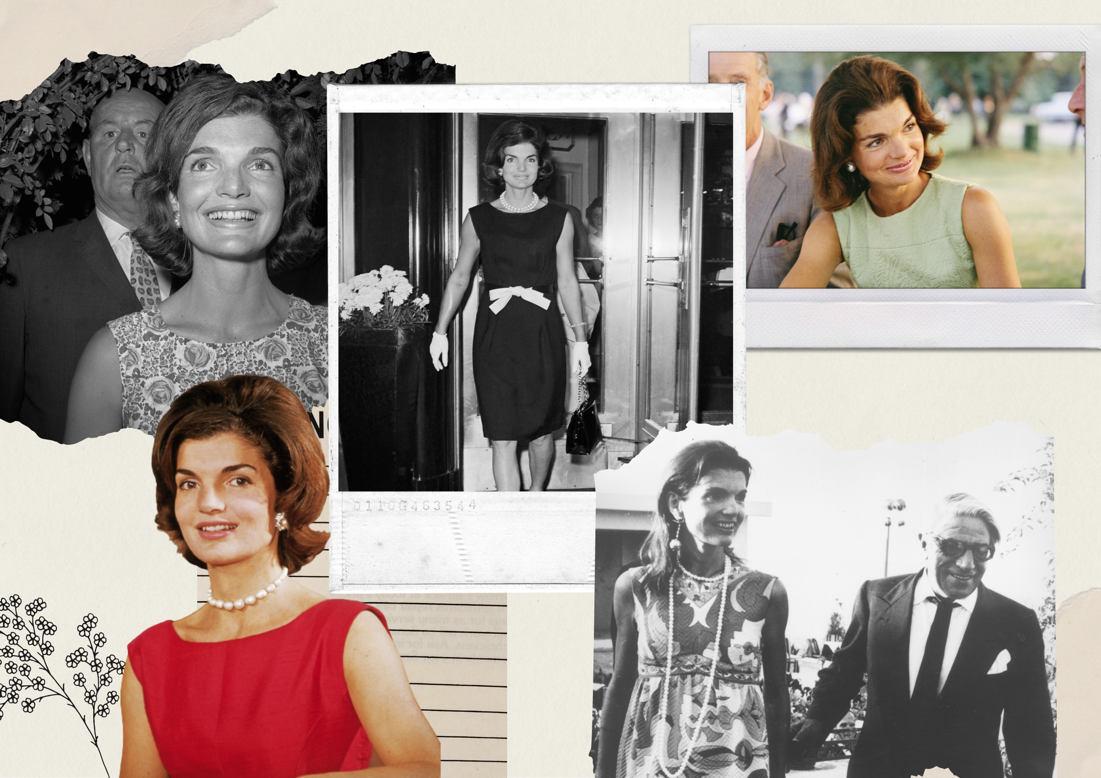Jackie Kennedy y sus vestidos de cuello redondo y manga sisa