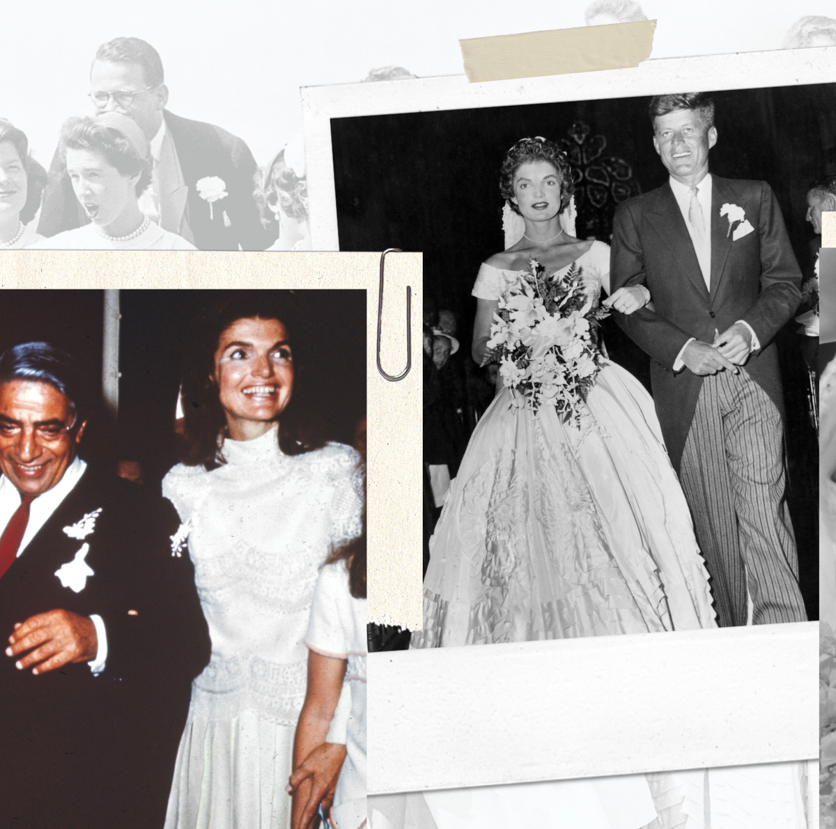 Jackie Kennedy y el estilo de sus dos vestidos de novia