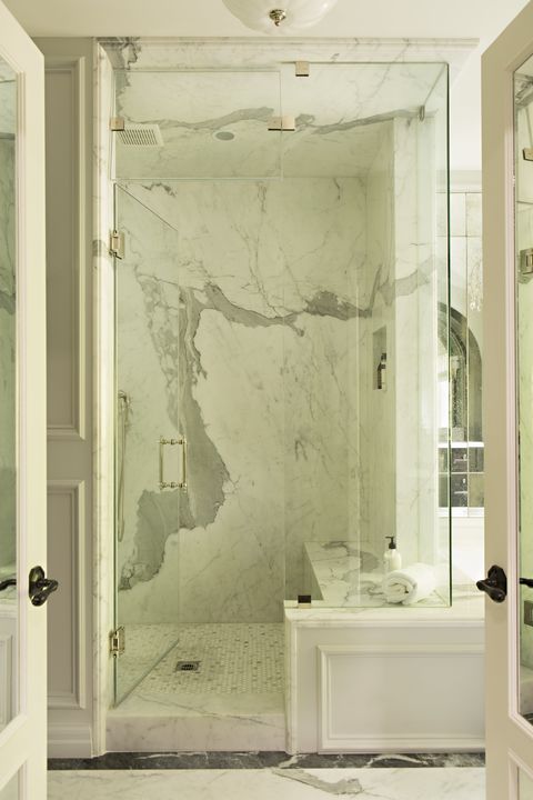 Bathroom, Room, Wall, Floor, Door, Tile, Interior design, Plumbing fixture, Plaster, Marble, 