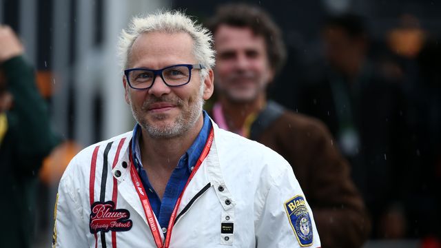 jacques villeneuve in the paddock during the f1 grand prix