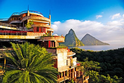 Town, Landmark, Sky, Hill station, Architecture, Tourism, Palm tree, Building, Tree, House,
