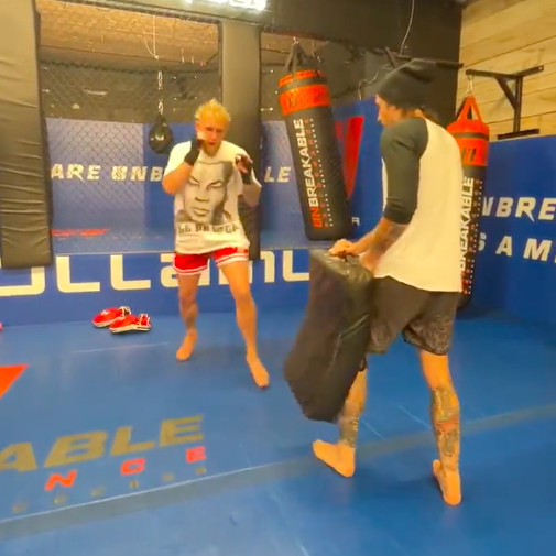 Watch Jake Paul Practice His Leg Kicks During an MMA Training Workout