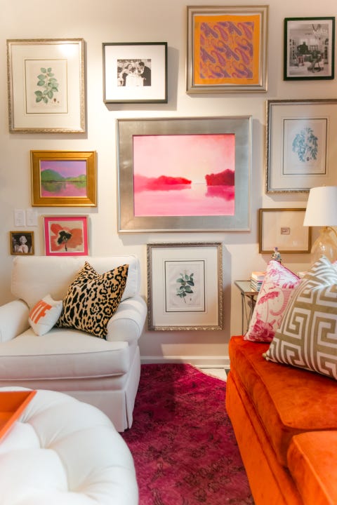 a gallery wall designed by amanda lantz
