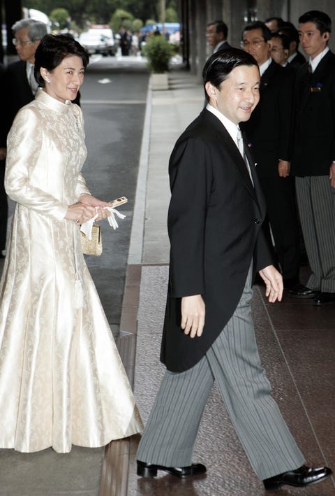 Japanese Crown Prince Naruhito (R) and C