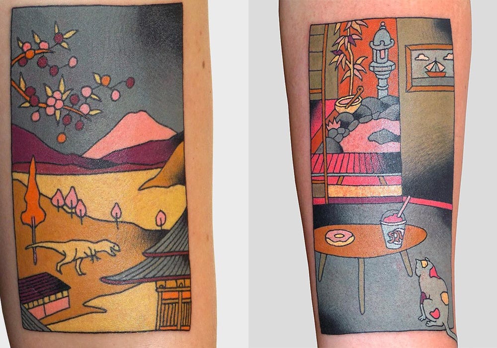 These Japanese WoodblockInspired Tattoos Are Works of Art