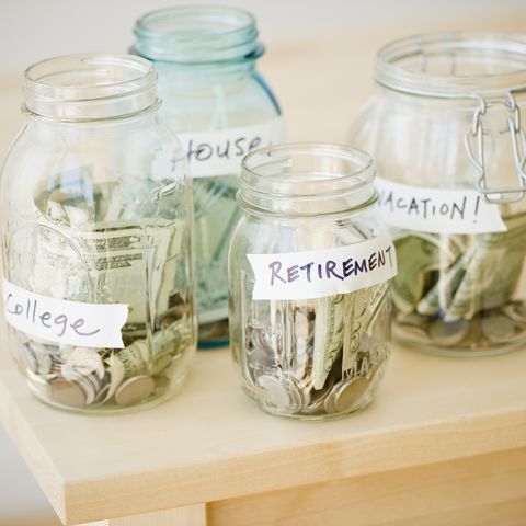 jars of savings