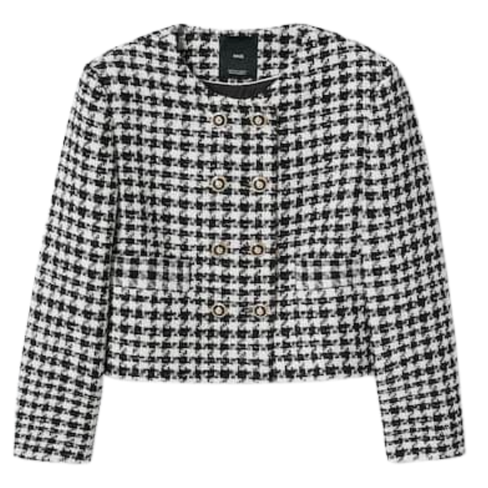Bauer Tweed blazer veelkleurig zakelijke stijl Mode Blazers Tweed blazers