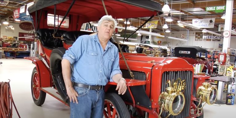 Jay Leno Grazed a Cop Car While Parking for His Comedy Club Return