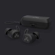 Jaybird Vista a pair of black wireless earbuds