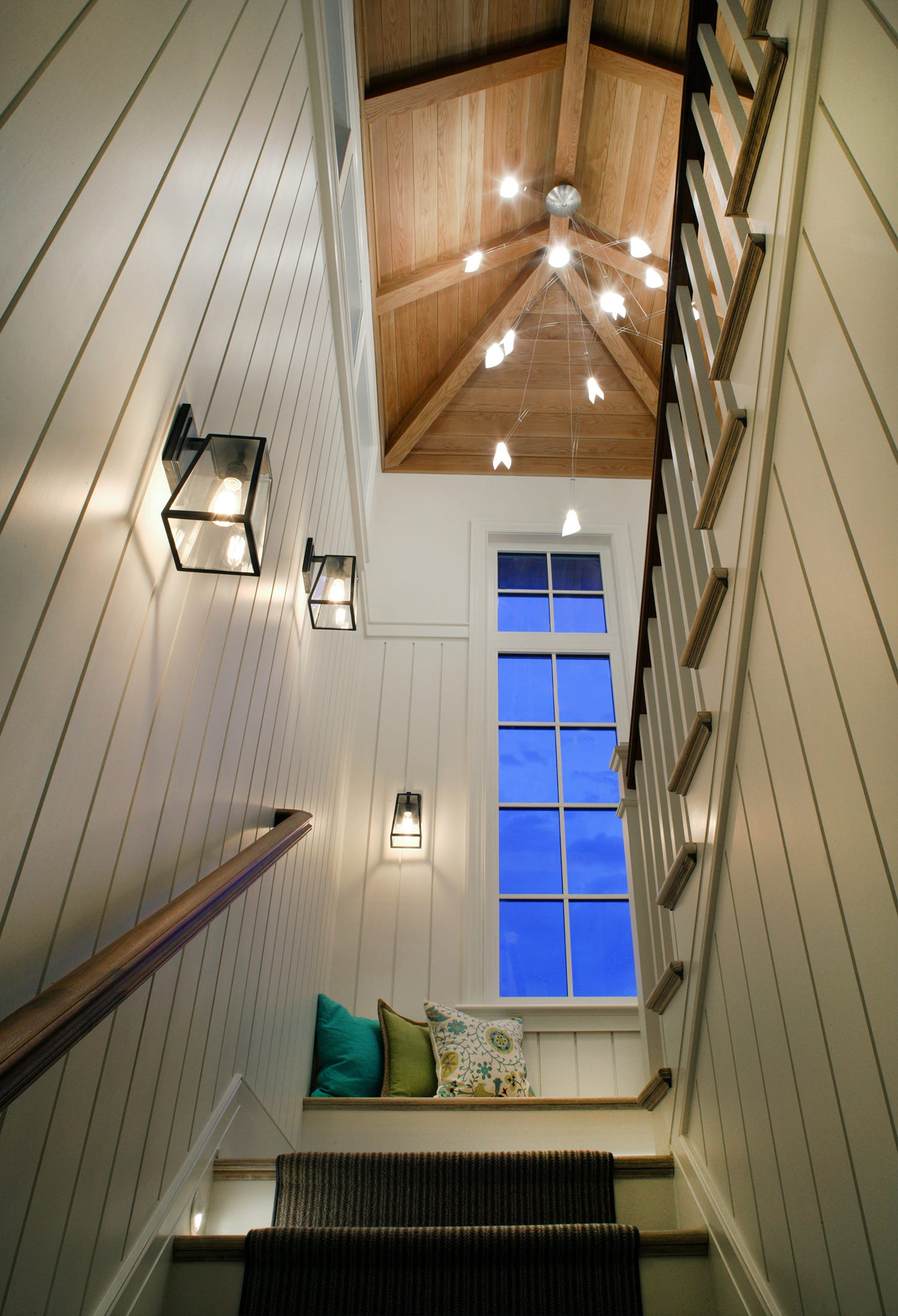 Enclosed Staircase Wall Decorating Ideas Shelly Lighting