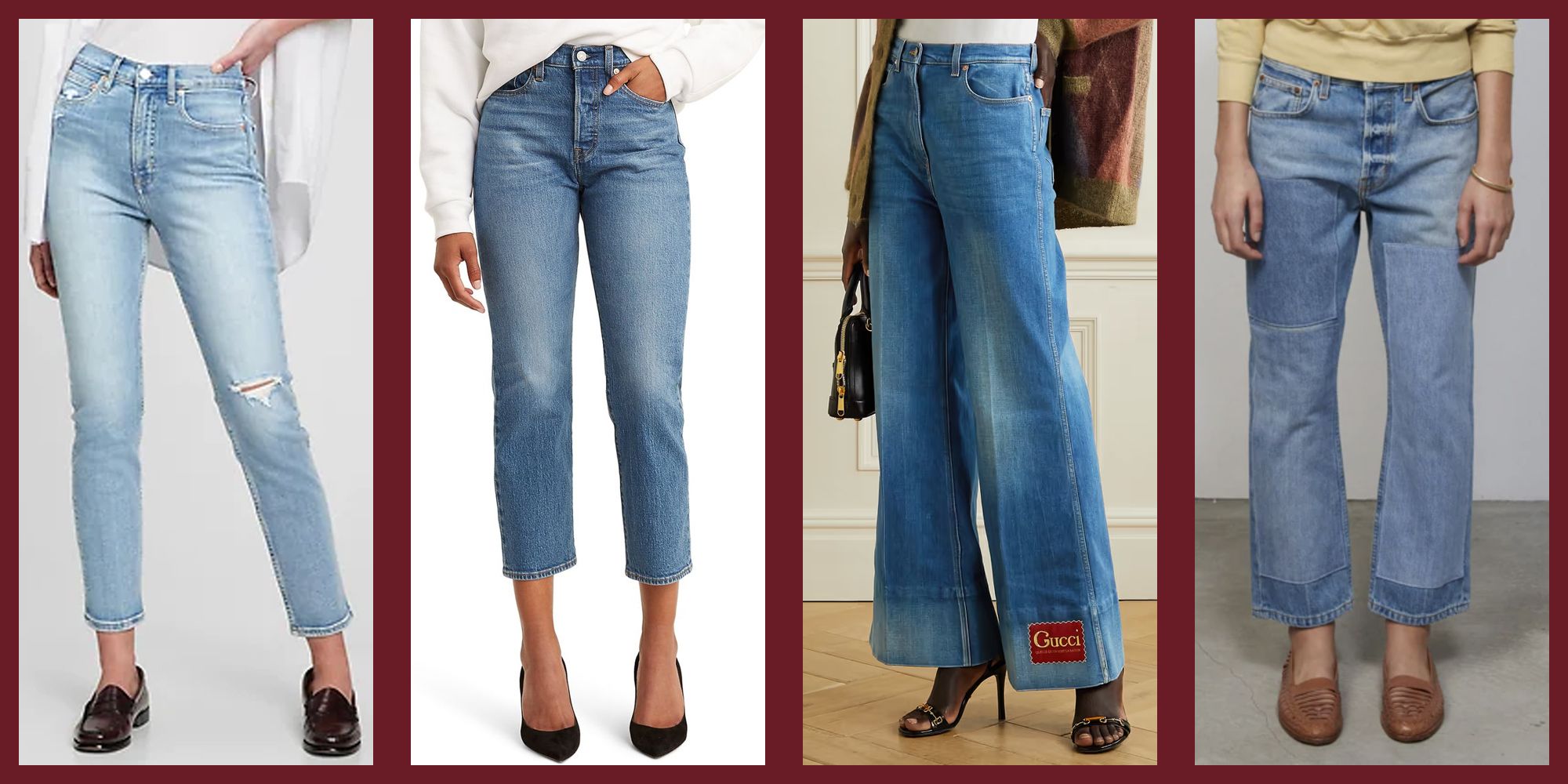 ladies jeans wearing style