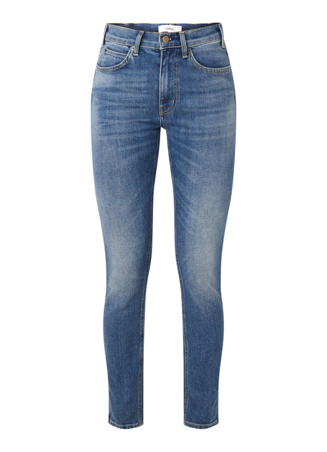 Z1975 Denim Skinny jeans wit gestreept patroon casual uitstraling Mode Spijkerbroeken Skinny jeans 