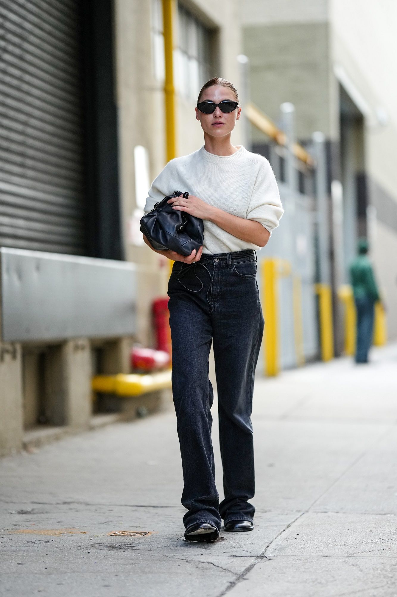 Nero Straight-leg jeans Farfetch Donna Abbigliamento Pantaloni e jeans Jeans Jeans straight 