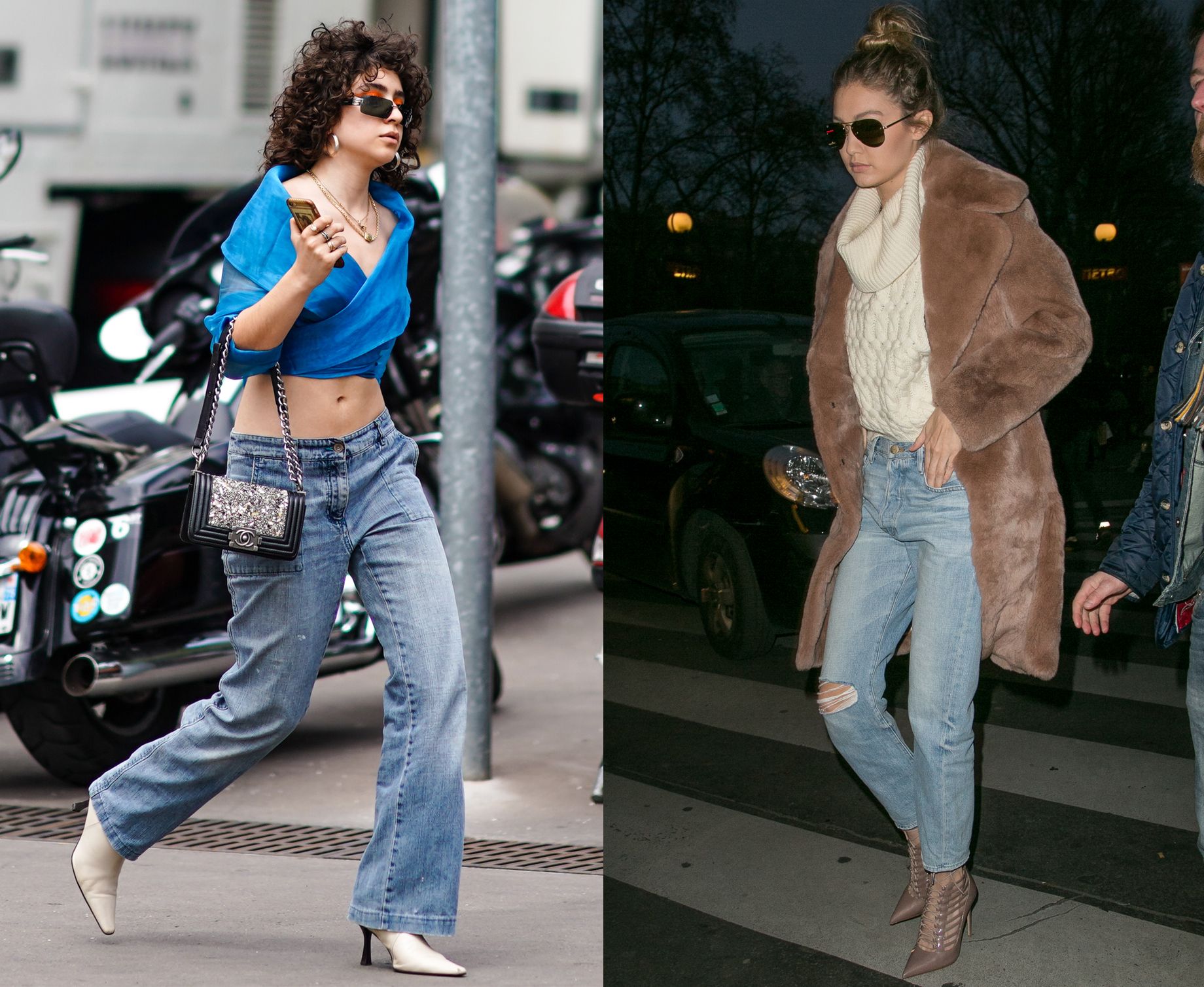 Jeans a vita bassa Blu Farfetch Donna Abbigliamento Pantaloni e jeans Pantaloni Pantaloni a vita bassa 