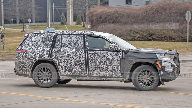 2022 Jeep Grand Cherokee Ba hàng Spied 2022 xe jeep grand cherokee ba hàng do thám