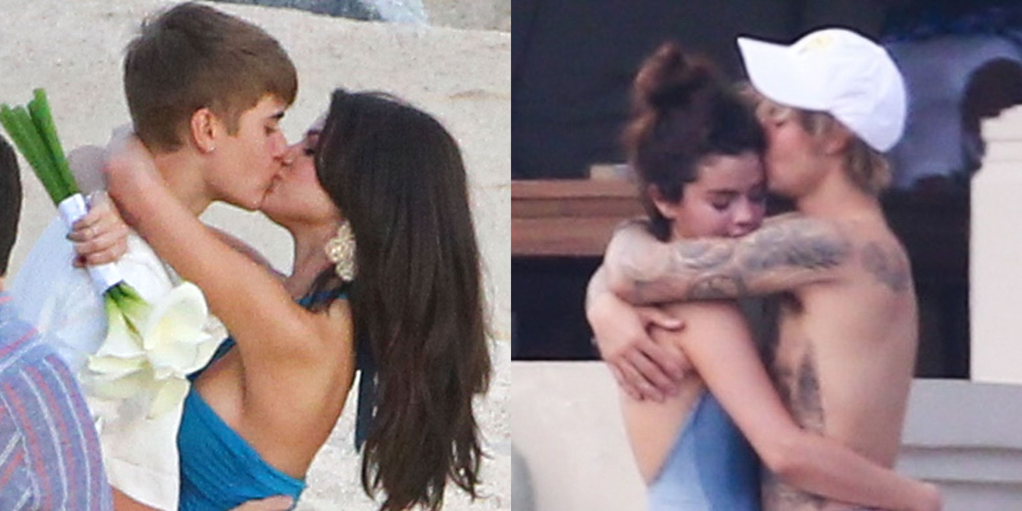 Selena Gomez And Justin Bieber Recreate 11 Wedding Kiss In Jamaica Jelena Spotted On Church Date In Los Angeles