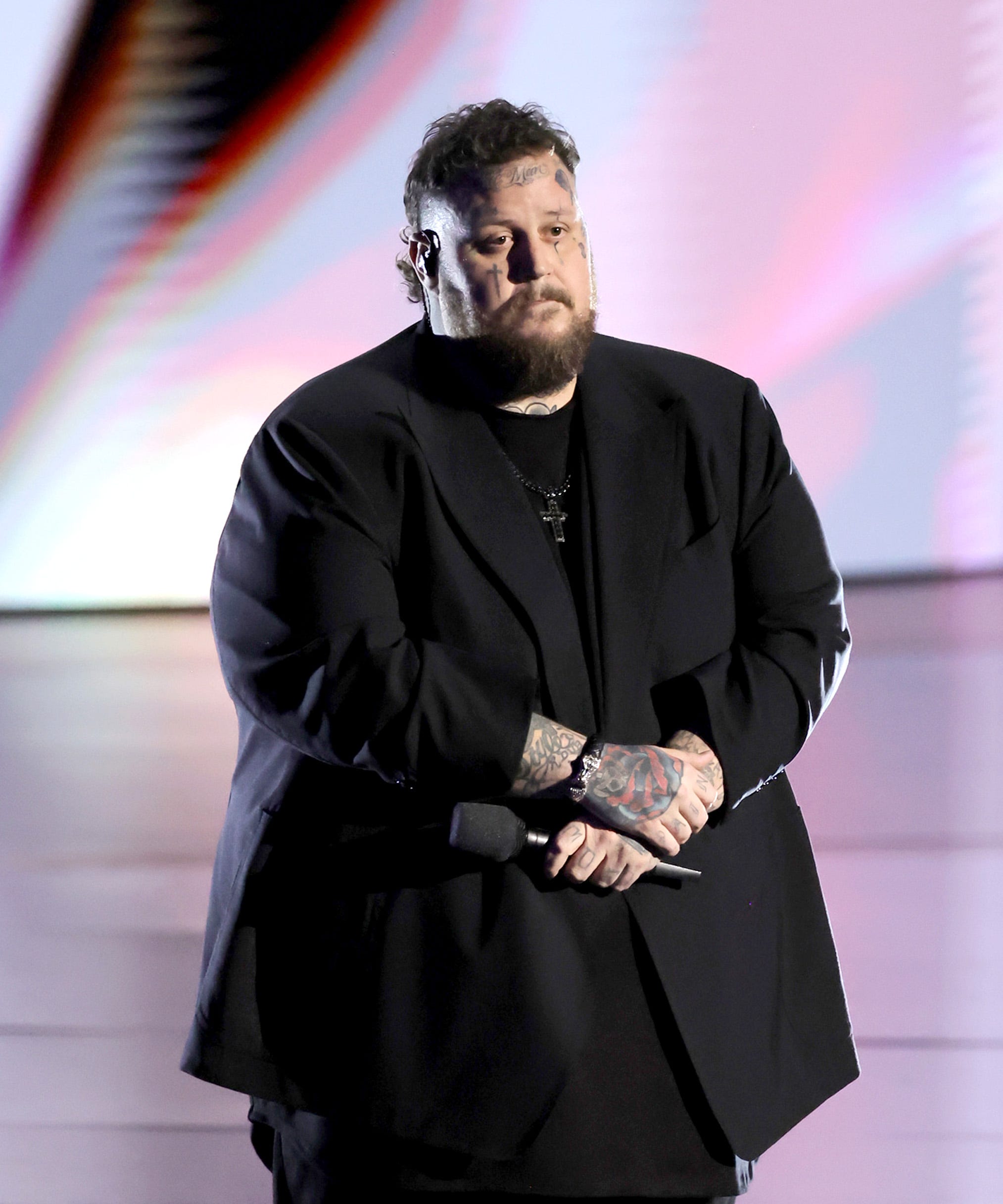 Country Music Star Jelly Roll Delivers Emotional Performance at Emmys