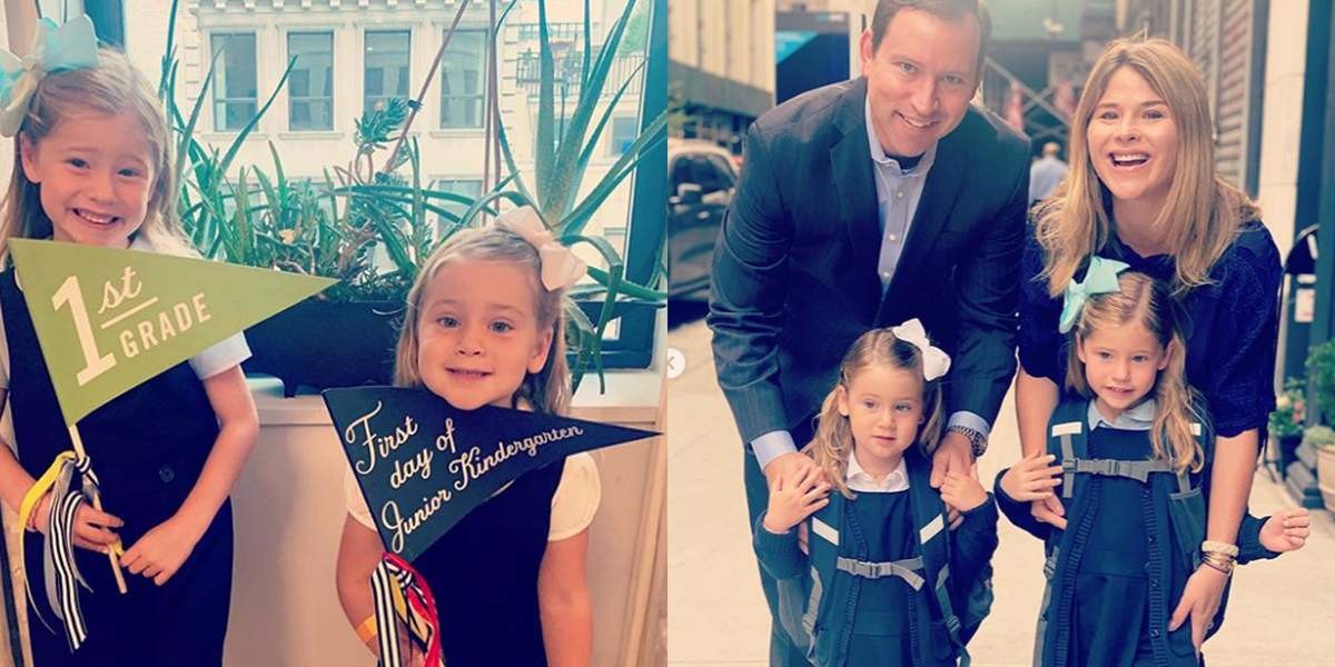 Jenna Bush Hager Shares Adorable Photos for Her Daughters' First Day Of School