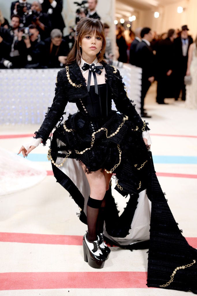 Jenna Ortega at the Met Gala 2023 tells us what we can expect in season 2 of ‘Wednesday’