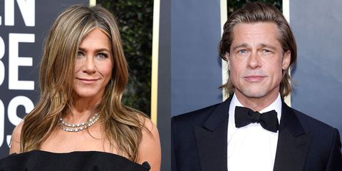 Jennifer Aniston en Brad Pitt bij de Golden Globes 2020