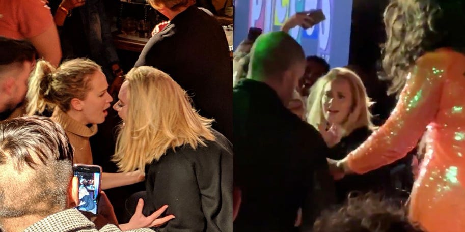 Jennifer Lawrence and Adele Went to a Gay Bar in New York City & There