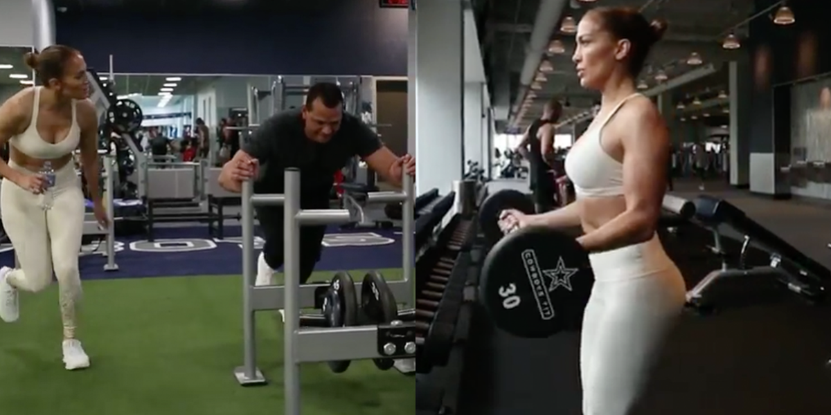 J.Lo and A-Rod Make This Insanely Hard Workout Look Easy