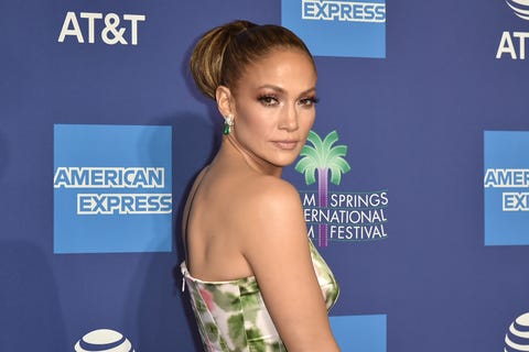 Jennifer Lopez kicks off awards season in voluminous floral gown