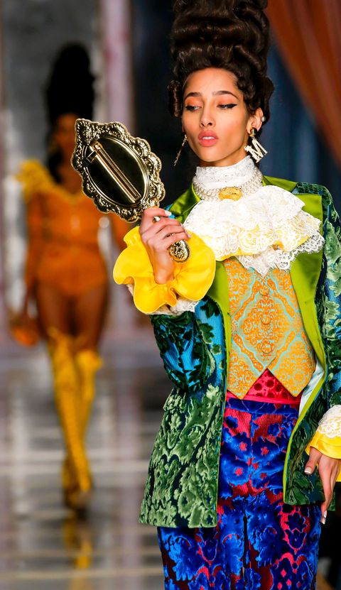 a look from moschino fall 2020