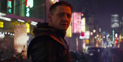 jeremy renner en vengadores como ojo de halcon