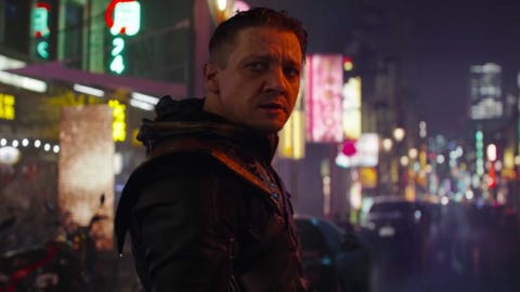 jeremy renner in avengers as hawkeye